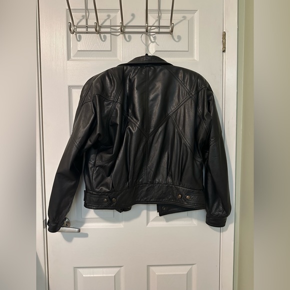 Vintage leather bomber - Picture 2 of 2